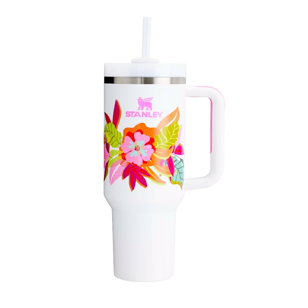 Stanley Frost White Flowers White Mother’s Day Quencher Mug Drinkware 40 oz